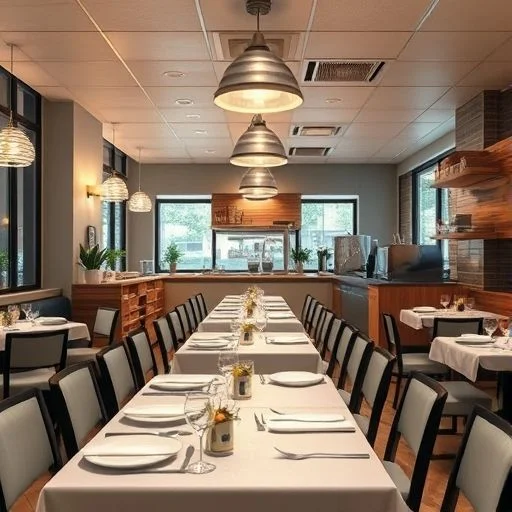 An elegant, artfully composed flat lay of fresh, premium raw ingredients on a deep, dark slate surface.